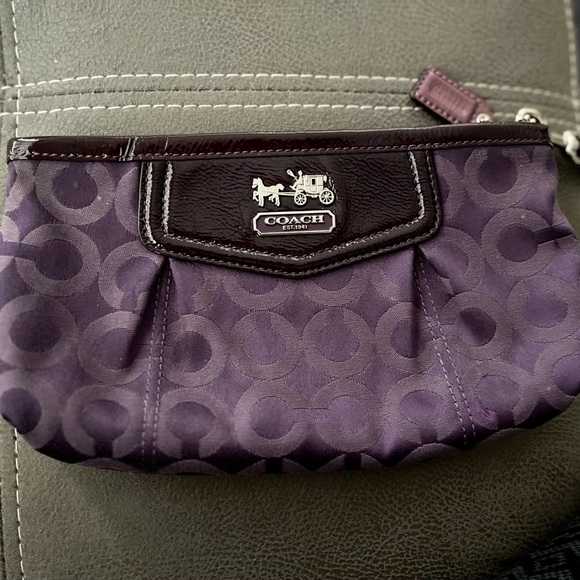 Coach Handbags - COACH Purple Wristlet